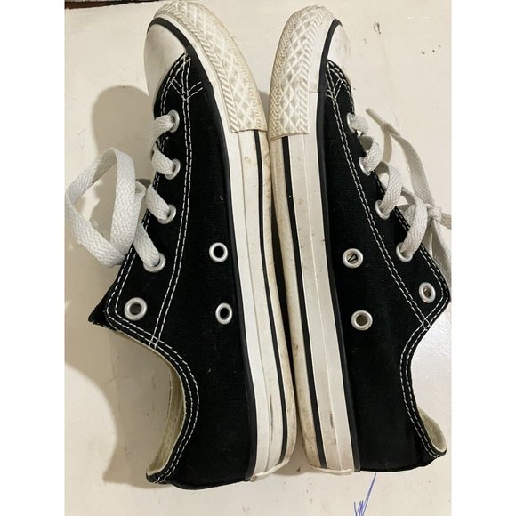 Converse All Star Chuck Taylor 3J235 Youth Size 2 Black Canvas sneakers  Shoes - Picture 6 of 8
